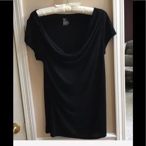 GAP Drape Neck Short Sleeve Top